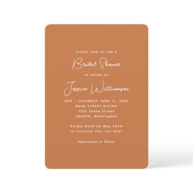 Simple Boho Modern Terracotta