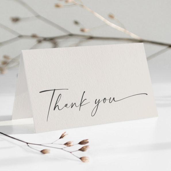 Simple Boho Script Neutral  Thank You