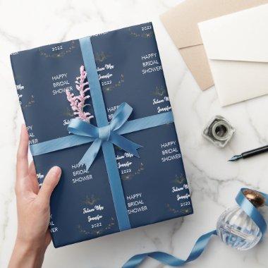 Simple  Name/Date Wrapping Paper