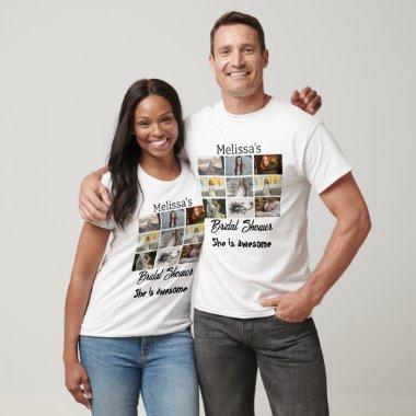 Simple  personalized 9 Photo Collage T-Shirt