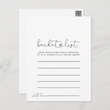 Simple Calligraphy Simple Bucket List Invitations