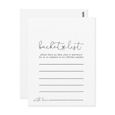 Simple Calligraphy Simple Bucket List Invitations