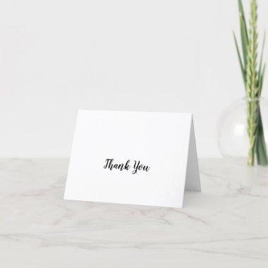 Simple Calligraphy Wedding Thank You Invitations