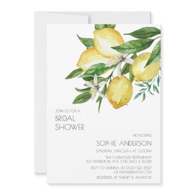 Simple Chic Watercolor Lemon Citrus