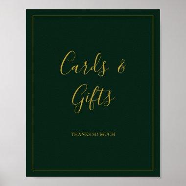 Simple Christmas | Green Invitations and Gifts Sign