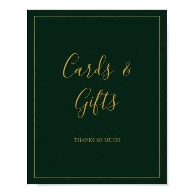 Simple Christmas | Green Invitations and Gifts Sign