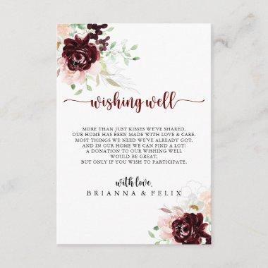 Simple Colorful Classic Wedding Wishing Well Enclosure Invitations