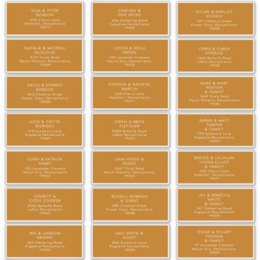Simple Desert | Burnt Orange Address Labels