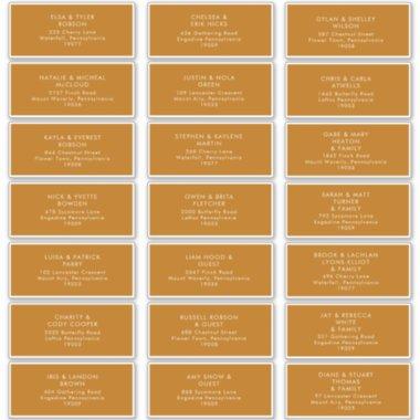 Simple Desert | Burnt Orange Address Labels