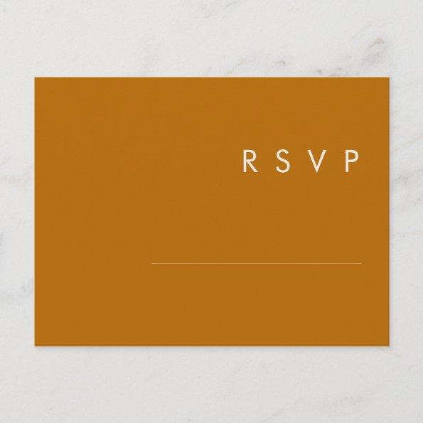 Simple Desert | Burnt Orange Wedding RSVP PostInvitations