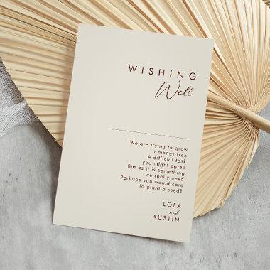 Simple Desert | Natural White Wedding Wishing Well Enclosure Invitations