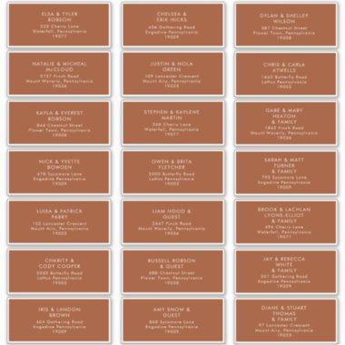 Simple Desert | Terracotta Address Labels