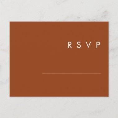 Simple Desert | Terracotta Wedding RSVP PostInvitations