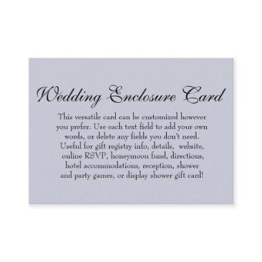 Simple DIY Custom Wedding Versatile Dusty Blue Enclosure