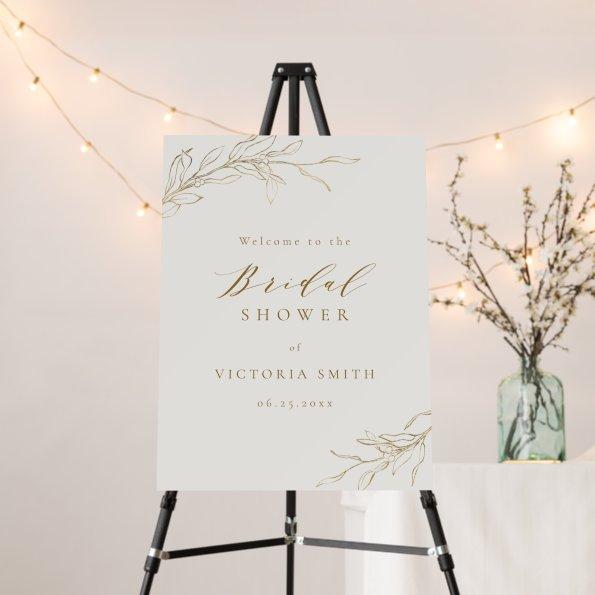Simple elegance botanical  welcome foam board