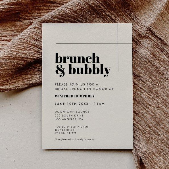Simple elegant & chic Brunch and Bubbly