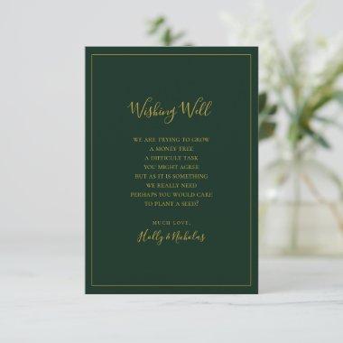 Simple Elegant Christmas | Green Wishing Well Invitations