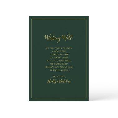 Simple Elegant Christmas | Green Wishing Well Invitations