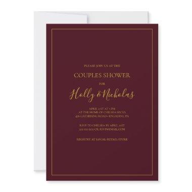 Simple Elegant Christmas | Red Couples Shower