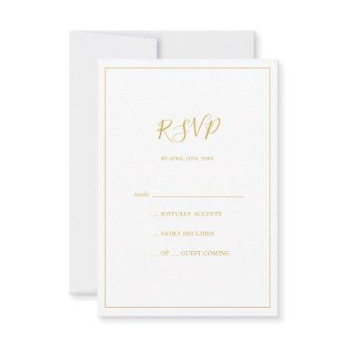 Simple Elegant Christmas | White RSVP Card