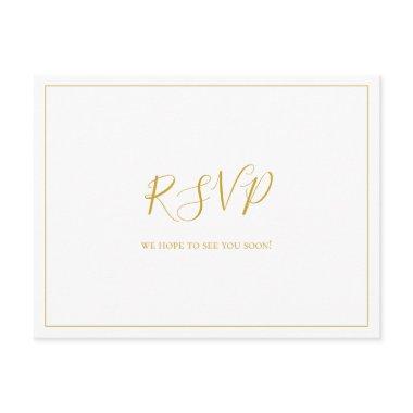 Simple Elegant Christmas | White Wedding RSVP Post