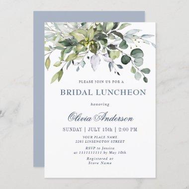Simple Elegant Eucalyptus BRIDAL LUNCHEON Invitations