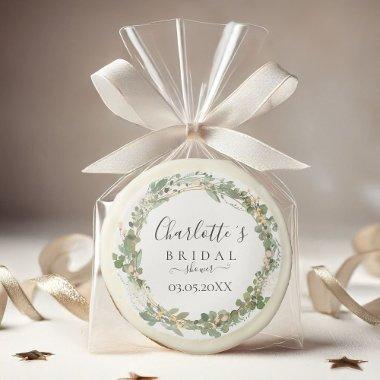 Simple Elegant Eucalyptus  Sugar Cookie