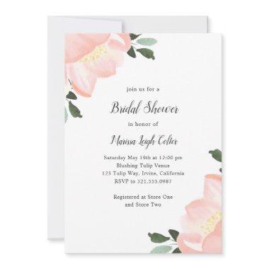 Simple Elegant Floral Blush Pink