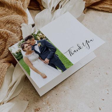 Simple Elegant Front and Back Photo Thank You Invitations