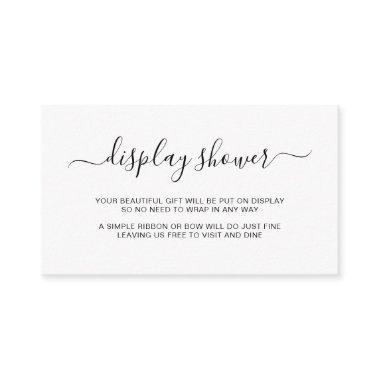 Simple Elegant Gender Display Shower Enclosure Invitations