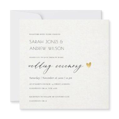 SIMPLE ELEGANT GOLD KRAFT TYPOGRAPHY WEDDING