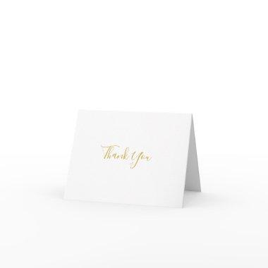 Simple Elegant Gold Thank You