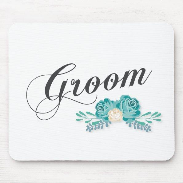Simple & Elegant Groom Floral | Mousepad