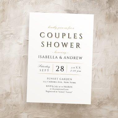 Simple Elegant Modern Classy Luxury Couples Shower
