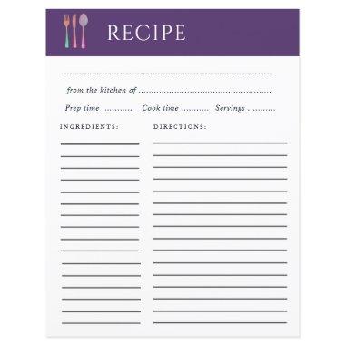 simple elegant recipe Invitations