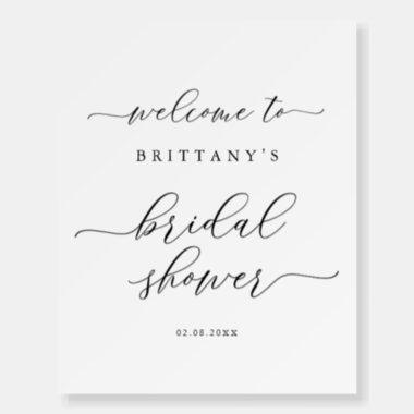Simple Elegant Script Bridal Shower Welcome Sign