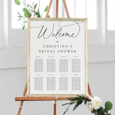 Simple Elegant Script Welcome & Seating Chart