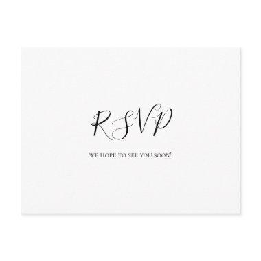 Simple Elegant Wedding RSVP Post