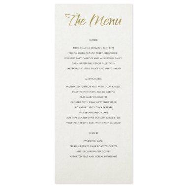 SIMPLE ELEGANT WHITE GREY TYPOGRAPHY menu