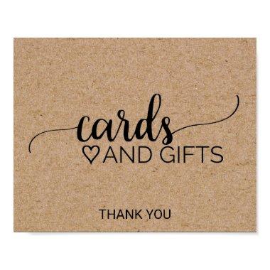 Simple Faux Kraft Calligraphy  and Gifts Poster