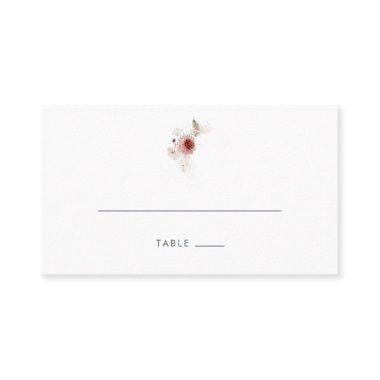 Simple Floral Flat Wedding Place Invitations