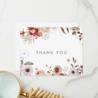 Simple Floral Thank You Invitations