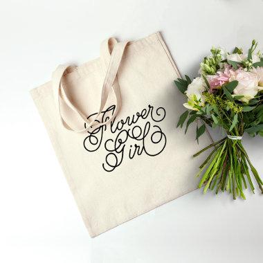 Simple Flower Girl Tote Bag