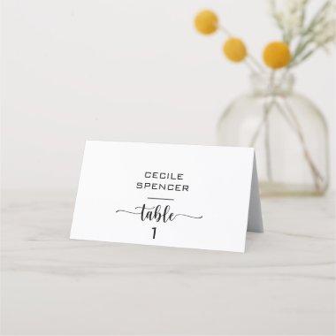 Simple Formal Calligraphy Wedding Place