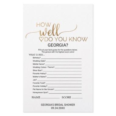 Simple Gold Calligraphy What's In Your Purse Game