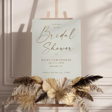 Simple Gold Script  Welcome Foam Board