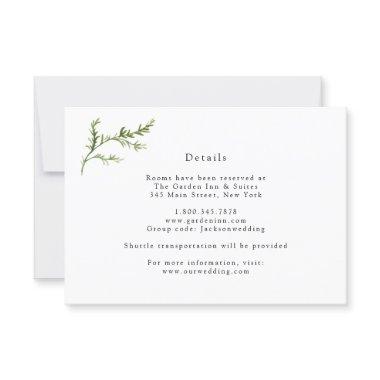 Simple Greenery Wedding Details