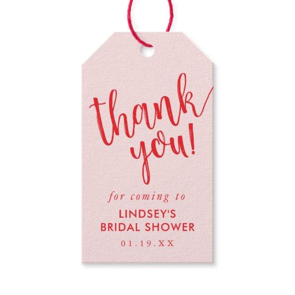 Simple Hand-Lettered  Thank You Favor Gift Tags