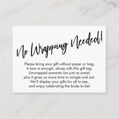 Simple Handwriting No Wrapping Needed! Enclosure Invitations