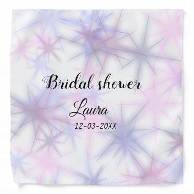 Simple minimal add name bridal shower bride throw bandana